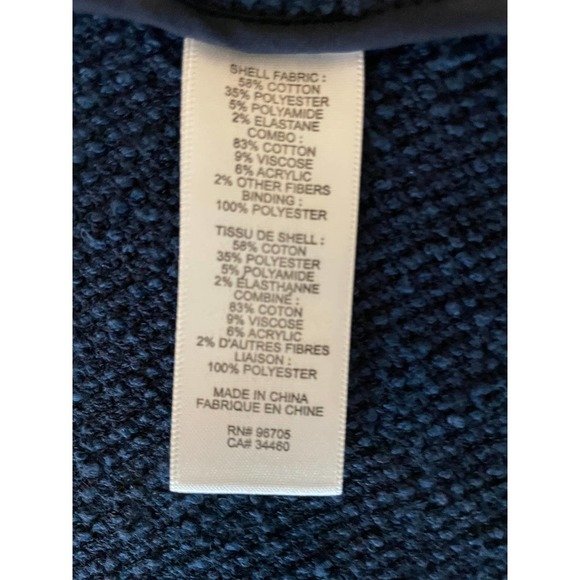 Rebecca Taylor Frayed Cardigan Jacket Collarless Long Sleeve Size 2 Blue - Picture 11 of 11